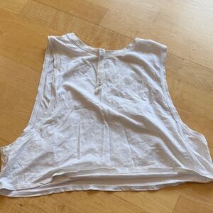 lululemon athletica White Crop Tank Top